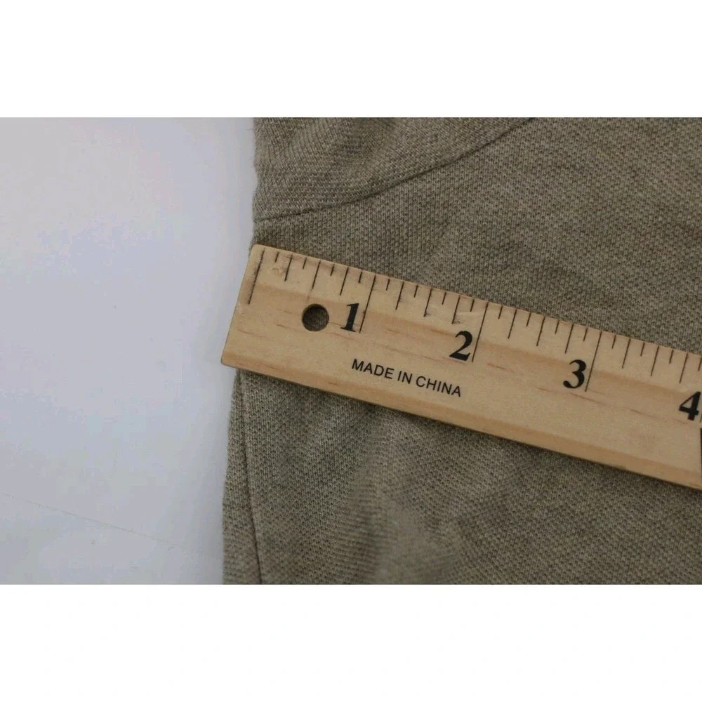 Polo Ralph Lauren Long Sleeve Polo Shirt Mens 2XLT Tan Vintage y2k